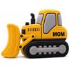 HCLRIU Cuscino Personalizzato a Forma di Bulldozer con Nome | Cuscino Decorativo Bulldozer da Cantiere, Adatto per Divano Soggiorno Camera da Letto, Regali per Compleanno Natale 20-80CM