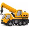 HCLRIU Cuscino Personalizzato a Forma di Autocarro con Gru con Nome | Cuscino Decorativo Autocarro con Gru da Cantiere, per Divano Soggiorno Camera da Letto, Regali per Compleanno Natale 20-80CM
