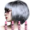 Crazy Color Hair Dye Tintura per capelli semipermanente per donna Confezione da 4 Argento