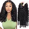 Salharer Ciocche di capelli veri da cucire, 3 ciocche da cucire, 50 g/per capelli Remy, colore nero naturale, per donna, 50 cm, 55 cm, 61 cm