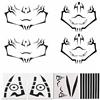 Qmortech Adesivi per cosplay di Ryomen Sukuna Tattoo Anime Yuji Itadori (02)