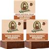 Dr. Squatch Men's Bar Soap - 3-Pack - Wood Barrel Bourbon - All Natural Bar Soap for Men - Smell like Barrel Aged Bourbon