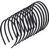 Jesustree Cerchietti per Capelli in Plastica in Plastica, 12 Pezzi Nero Fascia per Capelli Denti Pettine Cerchietti Larghi 8 mm Fai Da Te Accessori Copricapo per Uomo e Donna