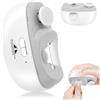 AOOWU Tagliaunghie Elettrico, 3 in 1 Nuovo Tagliaunghie Automatico Electric Nail Clipper con Funzione Lucidante e Luce Intelligente, Ricarica USB, 2 Velocità Regolabile, per Neonati, Adulti, Anziani
