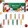Chenzvora Set Regalo Natale con 10 Pezzi Balsami Labbra Idratanti Aromi Vari, Burrocacao Profumato per Cura delle Labbra