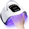 TUKEFEV X19 Led Lampada Unghie 280W Ad Alta Potenza Gel Nail Polish Dryer 4 Timer 66 LED Perline Gel Nail Lam LCD