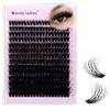 WENDY LASHES Ciuffetti Ciglia Finte 3D 10-18mm Mixed 60D | Extension Ciglia Individuali Naturali Soft Cluster lashes Riusabile DIY Lash Extension a Casa