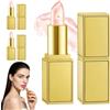 LOPHE Rossetto PH Cambia Colore 3 Pezzo, Trasparente Foglia d'Oro | Rossetto Adattivo al PH, Burrocacao Termoattivo Idratante , Attenuare le Rughe Rossetto, Lunga Durata