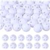 SUPERFINDINGS 50 pezzi sonaglio sfere inserti riparazione 24mm bianco sonaglio sfere inserti sonagli e peluche anelli di riparazione del rumore per cane gatto animale domestico
