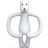 Matchstick Monkey, Antimicrobial Silicone Teether & Gel Applicator, Easy to Grip, BPA Free, 3 Months Old+, 11 cm, Pomelo Polar Bear