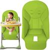ARSBORUI Cuscino Per Seggiolone Per Bambini, Fodera per Sedia da Pranzo, Fodera Di Ricambio Per Seggiolone, Traspirante in Pelle PU, Universale per Peg-Perego, KosmicJané, Baoneo, Siesta Zero3 (Green)