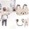 Yiomxhi Koala Guinzaglio per Bambini, Imbracatura di Sicurezza Bambini per Passeggiate 1.5m, Anello Girevole in Inossidabile a 360 Gradi, Anti Perso Corda, Spalline Regolabili, Bambino Imparare A Camminare