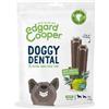 Edgard & Cooper Biscotti per Cani Snack per Cane Piccolo Cagnolino Dental Stick Naturale 7 Bastoncini da Masticare Eucalipto e Mela, igiene dentale, tempo di masticazione lungo, alito fresco