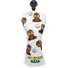 barudan golf Gopher Groundhog - Set di 1 o 3 coperture per mazze da golf, 3 copri mazze da golf, in pelle sintetica di poliuretano, per driver e legni, adatte per tutte le marche
