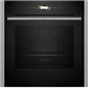 NEFF B54CR71N0, N 70, forno intelligente da incasso, 60 x 60 cm, prodotto in Germania, pirolisi, accesso ottimale con display TFT Slide&Hide, funzione Air Fry, programmi automatici, Soft Open, acciaio