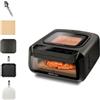 G3 Ferrari G10225 Krispy Forno Pizza e Friggitrice ad Aria, Multifunzione, 2100W, 13 Litri, Tecnologia HOBLO, Display Soft-Touch con 18 programmi, Fino a 380°C, Acccessori inclusi, Nero