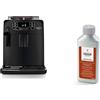 Gaggia Velasca Black Caffè in Grani o Macinato, RI8260/01, 1000W, Black, 100% Made in Italy RI9111/60 21001681 Soluzione Decalcificante, Flacone da 250 ml