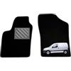 MTC Automotive Tappetini Citroen Berlingo I Van dal 1996-2008, Su Misura | Tappetini Auto in Moquette Nera con Battitacco in Gomma Rinforzata e Bottoni di Fissaggio