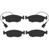 TRW GDB1900 Pastiglie Freno Set di 4 para Fiat 500 (312_) 2007 - Assale anteriore e Altri Veicoli
