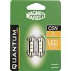 Quantum Energy Magneti Marelli C5W coppia lampadine auto LED 3SMD 12V attacco SV8,5