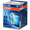 OSRAM COOL BLUE INTENSE H4, +100% luminosa, fino a 5000 K, lampada alogena, look LED, astuccio(1 lampada)