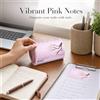 Blocco Note Adesive in Rotolo, 150 Fogli Rosa e Bianco, per appunti