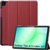 CoBak custodia in pelle PU retro trasparente con chiusura magnetica e supporto multiangolo, 11'' Samsung Galaxy Tab A11 Plus + (2025) / A9 Plus + (2023), Ciliegia scuro