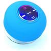 ATIRION SOUNDPULSE X1 Cassa Bluetooth Portatile Mini Speaker Wireless 5.4 - Altoparlante Compatto Audio Stereo con Luci LED Radio FM e Microfono - Cassa da Viaggio - Feste Aperto Impermeabile Leggera (Blu)