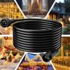 Joycome Cavo di Prolunga 6M/19.6Ft 2 Pin per Luci Natale | IP65 Impermeabile Cavo Prolung per Catena Luminosa Esterno, Luci da Giardino, Luci Stringa, Pannelli Solari