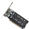 NGFF Adattatore Virtual Raid NGFF Dual 2X NVME M.2 NGFF SSD per biforcazione rimovibile PCIE Express 5.0 Gen5 Gen4 X16 RAID Card VROC Raid0 Hyper Adapter