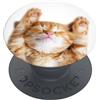 PopSockets | PopGrip | Supporto estraibile e maniglia per smartphone e tablet | Supporto per dita Basic Snoozy Cat