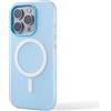 N NEWTOP 2in1 Cover CV57 Compatibile per Apple iPhone 15 PRO MAX, Custodia TPU Gel Silicone Flessibile Morbida Rigida Case Posteriore Protezione Fotocamera Anti Urto Guscio Scocca Colorato (Azzurro)