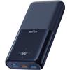 VIYISI Power Bank 30000mAh, Caricatore Portatile Ricarica Rapida 22,5W | Potente Batteria Portatile USB C con Display LED, 4 Uscite e 3 Ingressi Compatibili con iPhone/Samsung/Xiaomi/iPad, Blu