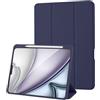 Palkitsee Custodia Cover Compatibile con iPad PRO 11 2022/2021/2020 Con Portapenne, Supporta la Ricarica di Pencil 2a Gen, Copertina Posteriore Morbida in TPU Sottile, Auto Sveglia/Sonno, Blu Scuro