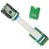 NGFF Adattatore da Mini PCI-E PCI Express e NGFF A+E Key a SATA 3.0 a quattro porte, scheda di estensione per disco rigido da 6 Gbps per SSD, moltiplicatore di porte SATA PM, selettore di porte