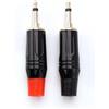 KUOQIY 2 Pezzi Spina a Saldare Audio da 3.5mm, Spina Maschio Mono a 2 Poli TS, per Cuffie, Altoparlanti, Microfoni