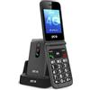 SPC STELLA 3 - Telefono per anziani, 4G, tasti grandi, Nero | Base ricarica, SOS, configurazione a distanza, 3 tasti di memoria diretta, compatibile con apparecchi acustici, display 2,8