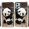 SIENIANLINE Cover per Xiaomi Redmi Note 12 4G custodia portafoglio Panda carino | Chiusura magnetica, Scomparti carte, Funzione supporto, Pelle PU flip cover per Redmi Note 12 4G