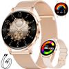 LIGE Smartwatch Donna con Chiamata, 1,32 Ftness Tracker AMOLED, IP68, Oro Rosa | Monitoraggio della Frequenza Cardiaca e del Sonno, 110+ Modalità Sportive, Smartwatch Multifunzione per Android e iOS