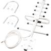 BOOBRIE Yagi Antenna direzionale 698-2700 MHz 5dBi 4G 5G LTE Antenna esterna ad alto guadagno con connettore SMA maschio e cavo RG58 da 1,5 m per router LTE, modem e scheda di rete