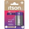 ITSON, D batterie alcaline, confezione da 2, ottime per torce, telecomandi e giocattoli telecomandati, confezione senza plastica, LR20IPO/2CP