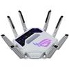 ASUS ROG Rapture GT-BE19000AI, Router Gaming Tri-band WiFi 7, 4096-QAM | Doppia Porta 10G, AI Game Boost, Gaming Network, AURA RGB, AiMesh, Bianco