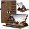 CASAFUNY Custodia per Samsung Galaxy Tab A11 8,7 2025/Galaxy Tab A9 8,7 Rotating Custodia Protettiva con Supporto Ruotabile a 360°e Auto Sveglia/Sonno Tablet Cover per SM-X133/X135/X110/X115, Marrone