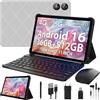 PIXGOOD 2026 2K Tablet 11 Pollici con Android 16, 36GB RAM+512GB ROM, INCLL 2000 * 1200, Octa Core, 13MP+8MP, WidevineL1/8000mAh/5G WiFi/BT5.0/OTG/GPS- Tablet in offerta con tastiera (Grigio)