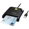Recbot lettore smart card firma digitale Tessera Sanitaria CRS/CNS, Windows | USB Lettore Smart Card Tessera Sanitaria Compatibile con Windows, Mac, per INPS/ANPR/SPID, Plug & Play, Nero