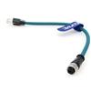 Eonvic Cavo Ethernet M12 X Code 8 pin femmina a RJ45 Cat-7e ad alta flessibilità per fotocamera industriale Cognex (30 cm)