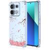 RonRun Cover per Xiaomi Redmi Note 13 Pro 4G con Antiurto Slim in Trasparente TPU 3D Bello Motivo Protettivo Custodia, Compatibile per Xiaomi Redmi Note 13 Pro 4G Petali