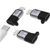 zoyuzan OTG Audio Adattatore da Lightning a USB C per iPhone 14 13 Pro Max Tipo C Femmina per Apple Adapter Maschio (Set di 3) Presa Cavo per Cuffie Connettore Chiave File Trasferimento Converter Tablet per