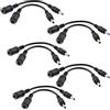 Generic Cavo di Alimentazione CC 10x 7.4x5.0mm Femmina a 4.5x3.0mm Maschio Adattatore Pin Centrale per