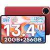 TECLAST T65PLUS Helio G99 Tablet 13.4 Pollici, 2.2GHz Octa-Core 120Hz Tablet Android 15, 20GB RAM+256GB ROM(TF 8TB), Doppio SIM 4G LTE + 5G WiFi, 10000mAh/18W, Gemini AI/Widevine L1/GPS/13MP/OTG, 2026